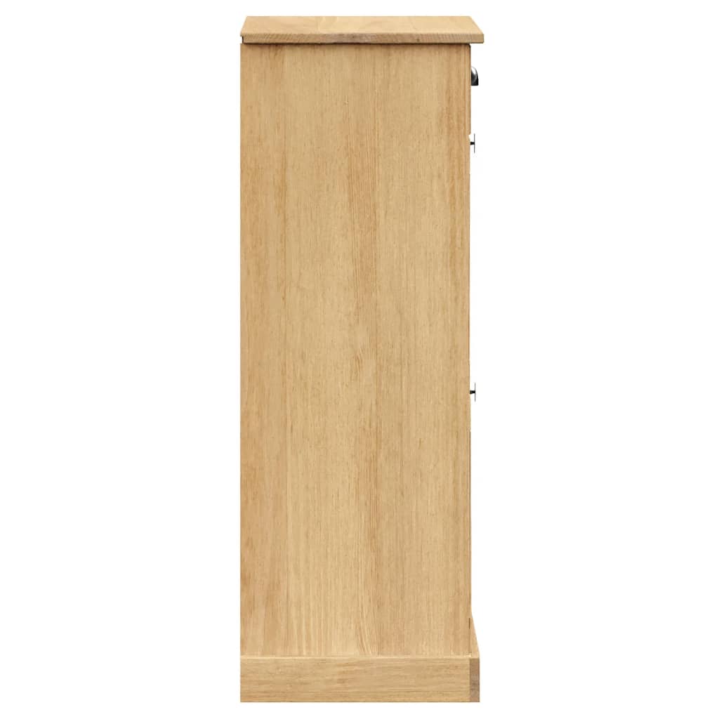skoskab VIGO 60x35x96 cm massivt fyrretræ