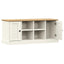 skobænk VIGO 106x35x45 cm massivt fyrretræ hvid