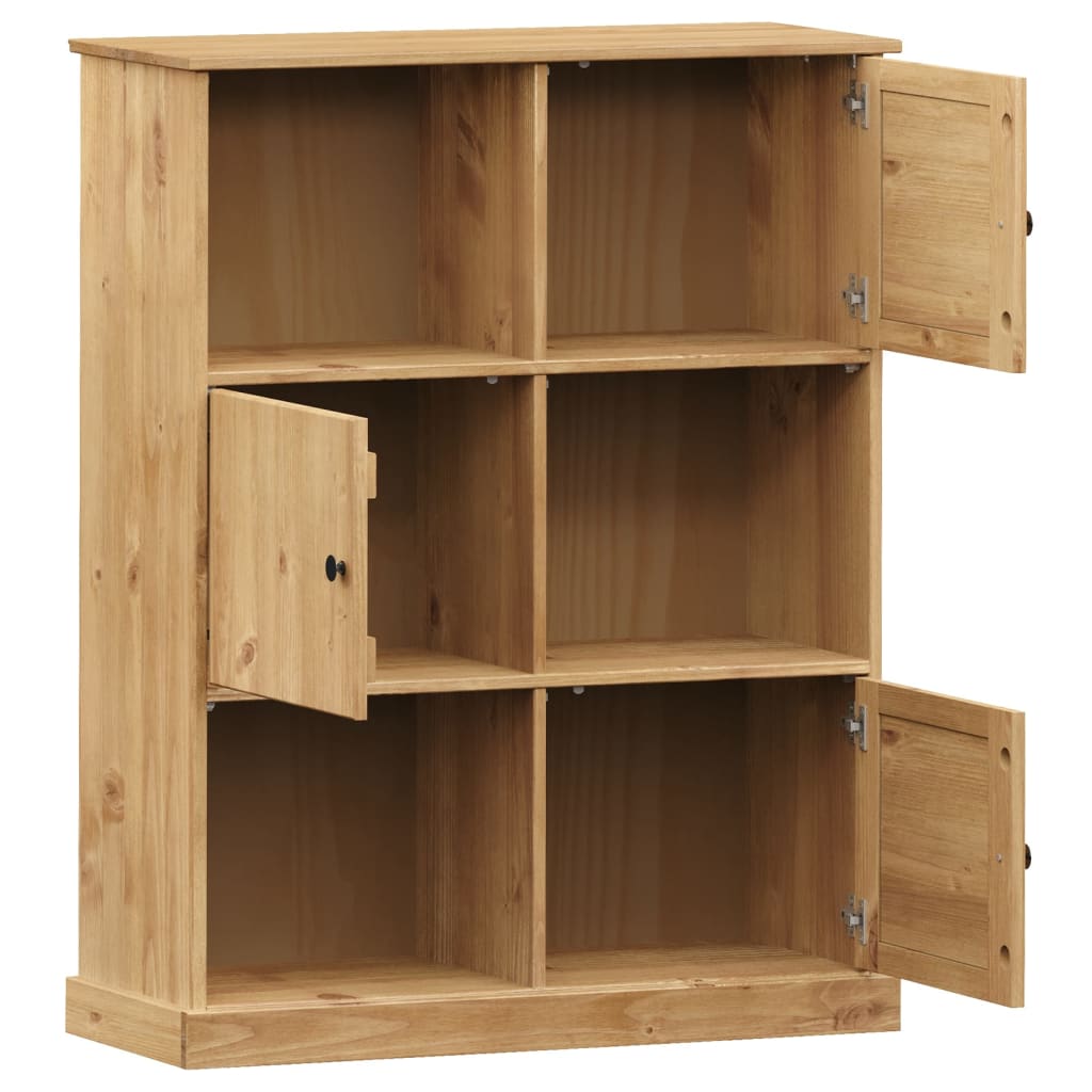 bogreol VIGO 90x35x114,5 cm massivt fyrretræ