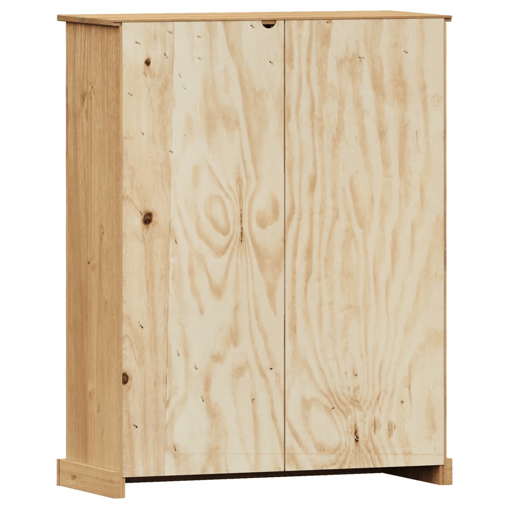 bogreol VIGO 90x35x114,5 cm massivt fyrretræ