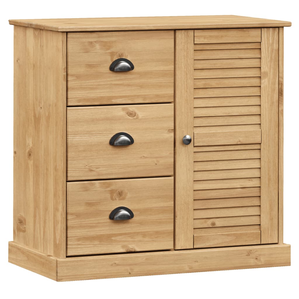 skænk med skuffer VIGO 78x40x75 cm massivt fyrretræ