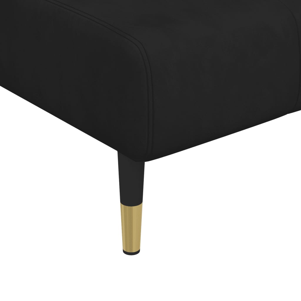 chaiselong velour sort