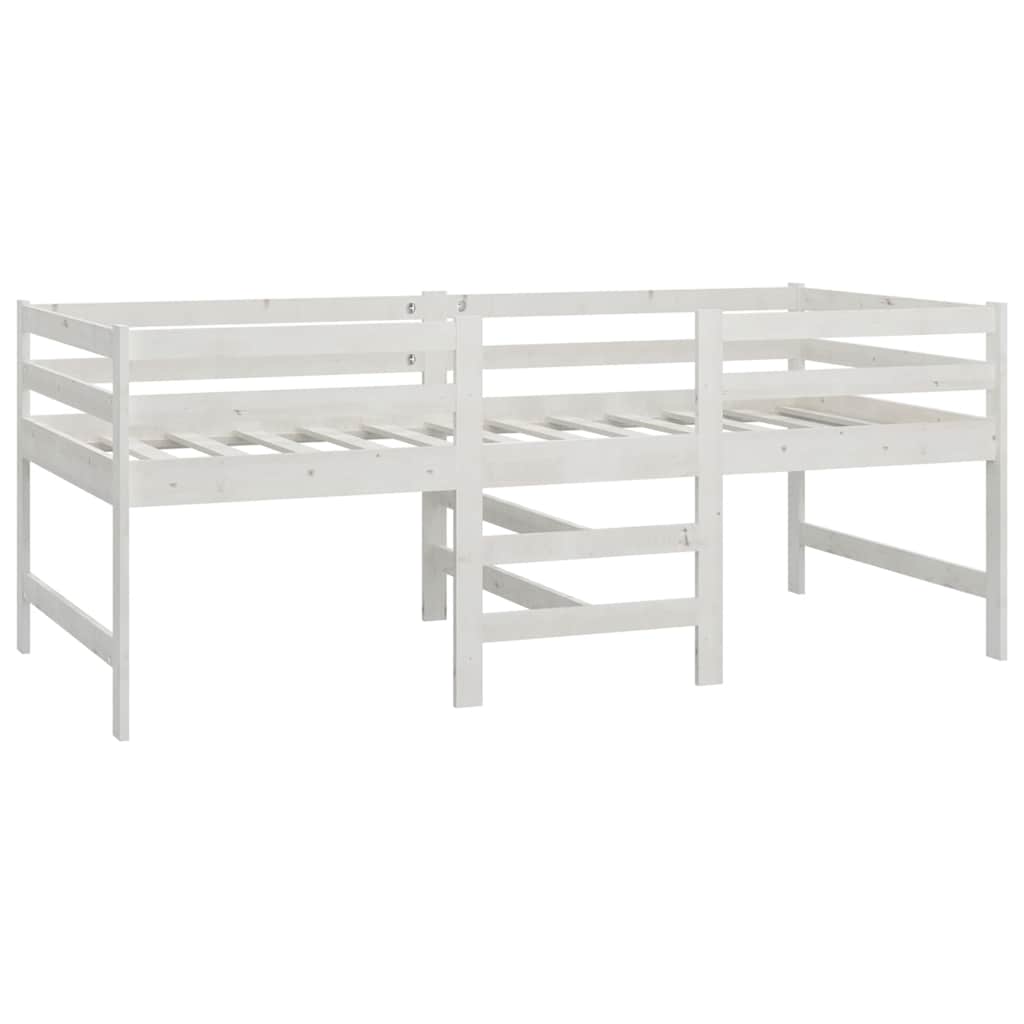 sengeramme uden madras 90x200 cm massivt fyrretræ hvid