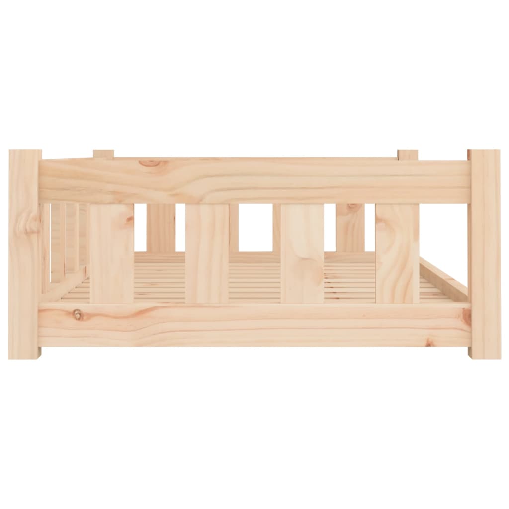 hundeseng 95,5x65,5x28 cm massivt fyrretræ