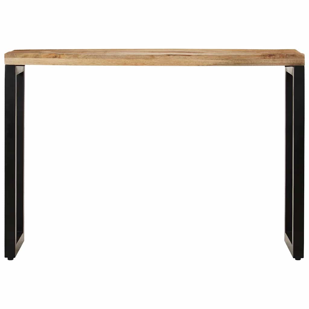 konsolbord 110x35x76 cm massivt ru mangotræ
