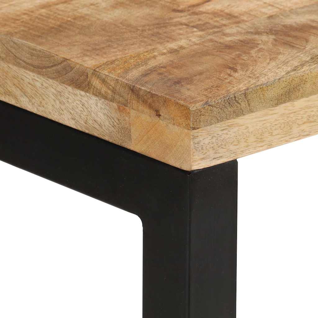 konsolbord 110x35x76 cm massivt ru mangotræ