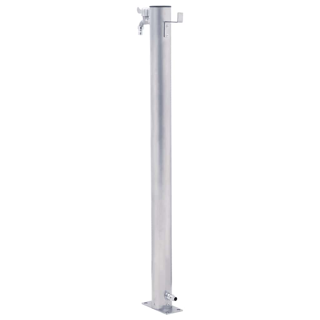 vandsøjle 40 cm rund rustfrit stål