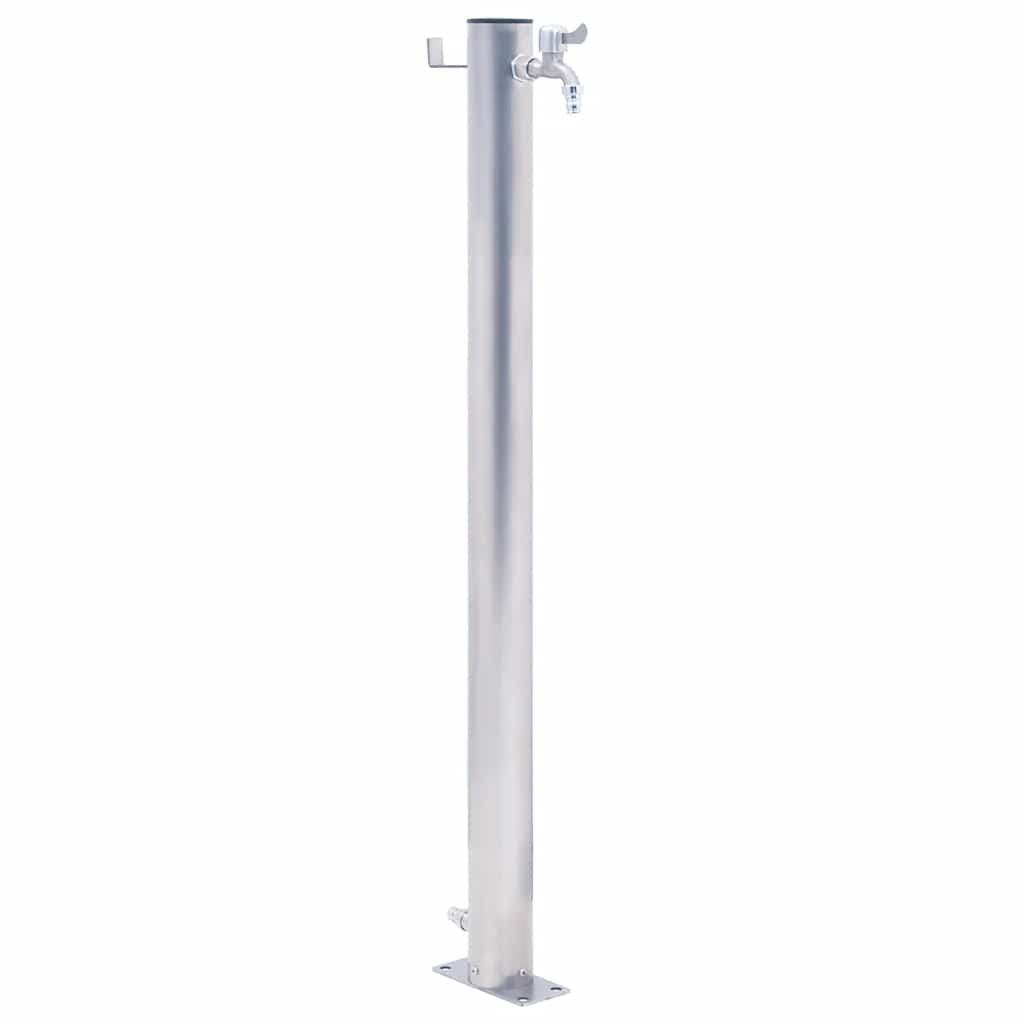 vandsøjle 60 cm rund rustfrit stål