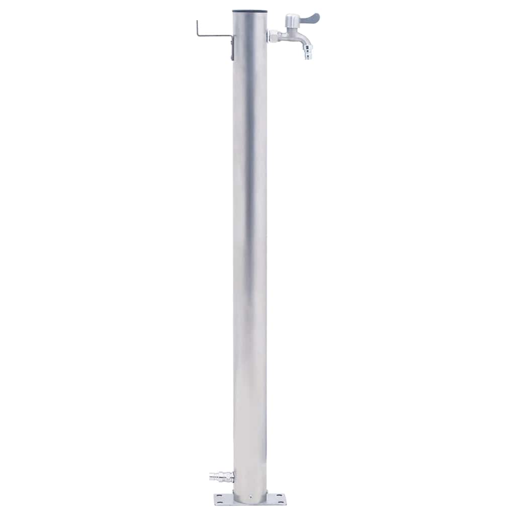 vandsøjle 60 cm rund rustfrit stål