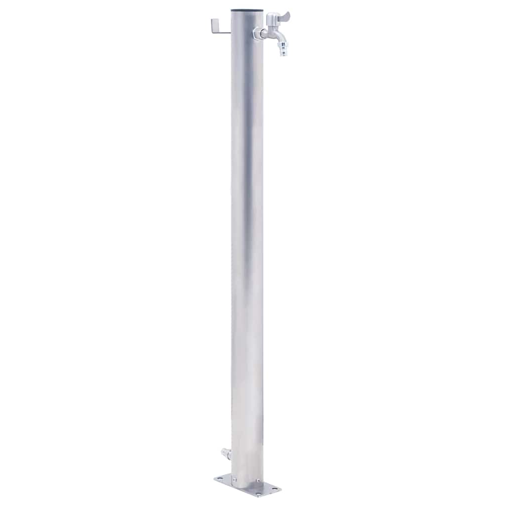 vandsøjle 80 cm rund rustfrit stål