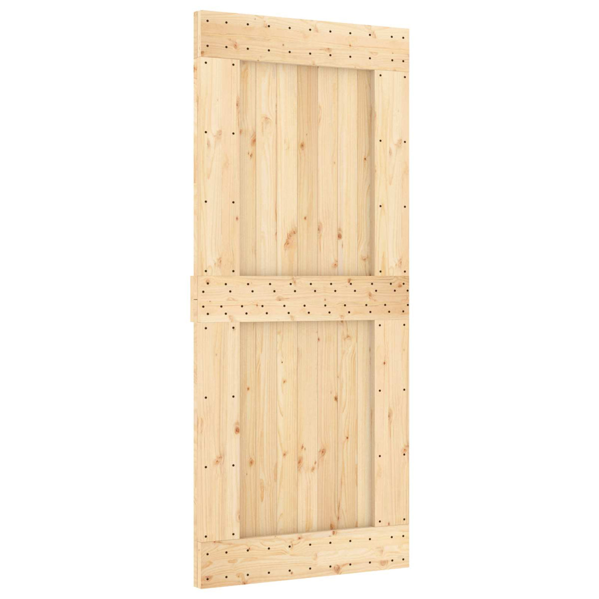 Enkel dør NARVIK 90x210cm Massivt Fyrretræ (Ubehandlet)