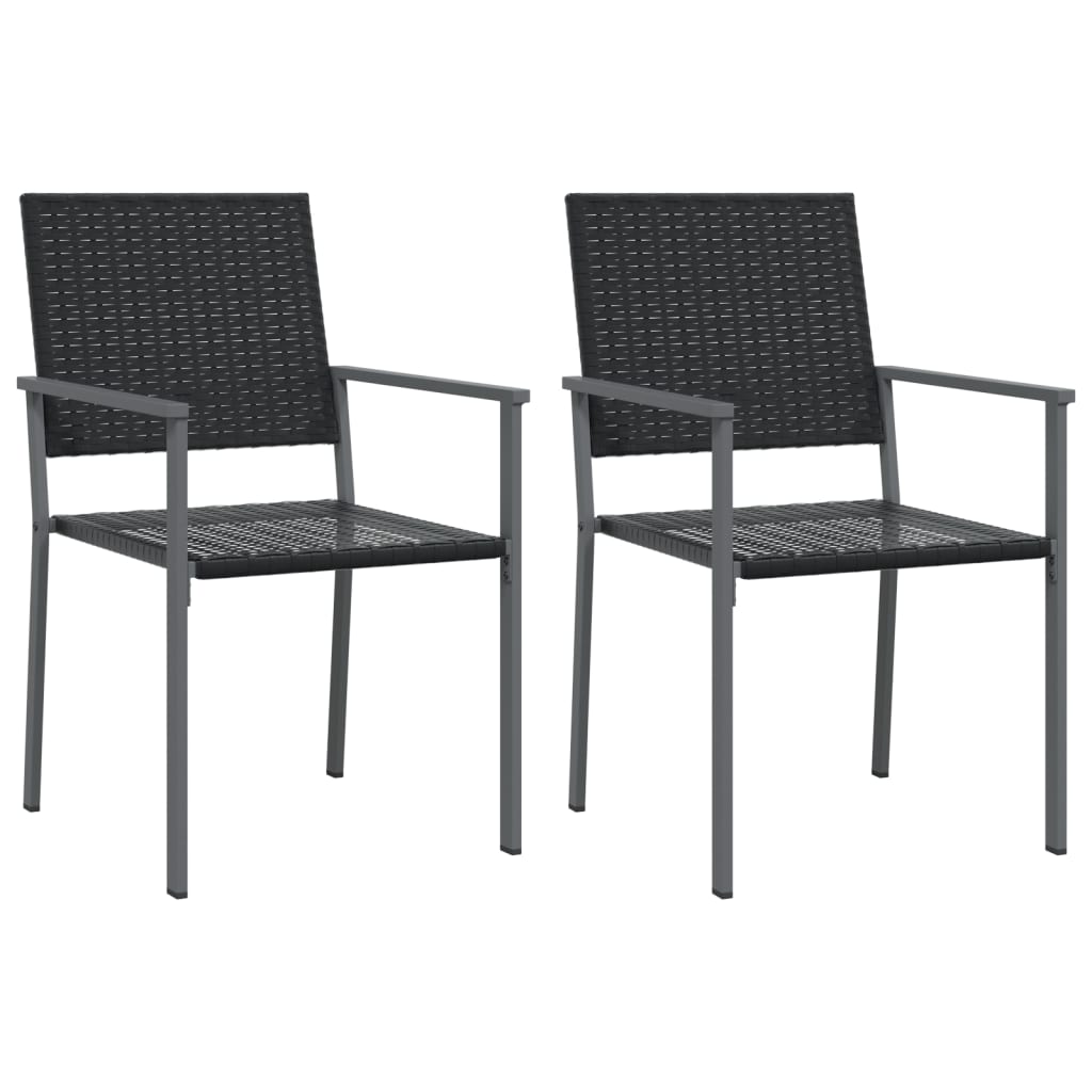 spisebordssæt til haven 3 dele polyrattan og stål