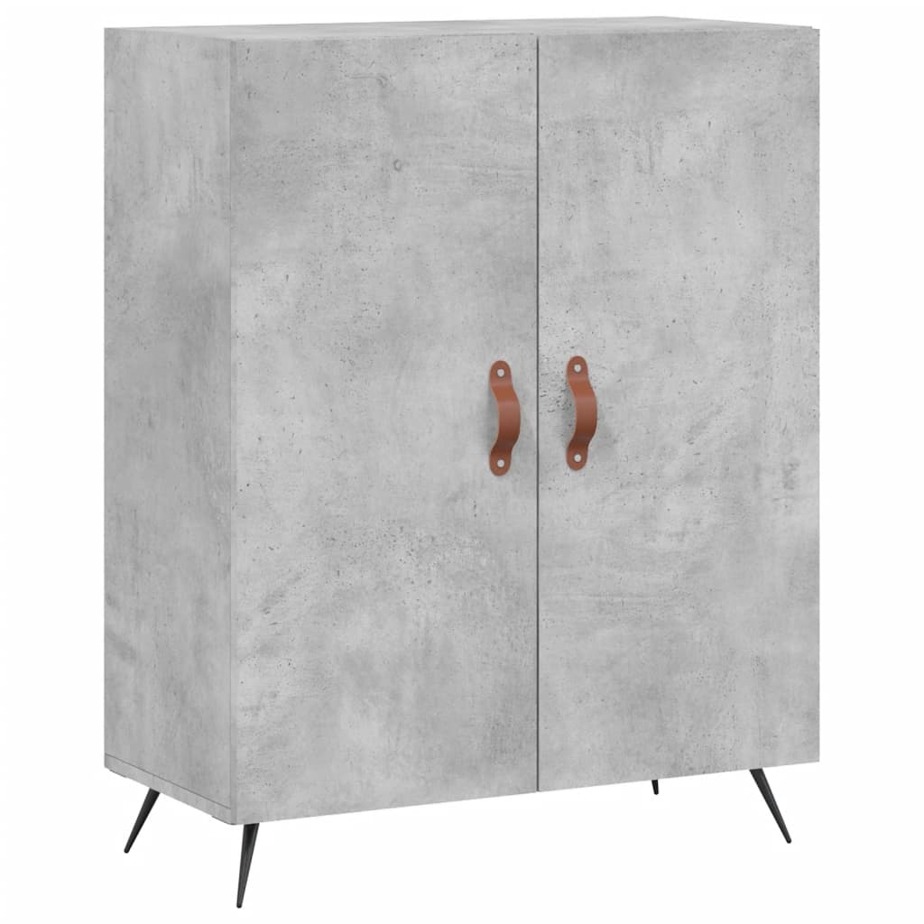 skænk 69,5x34x90 cm konstrueret træ betongrå