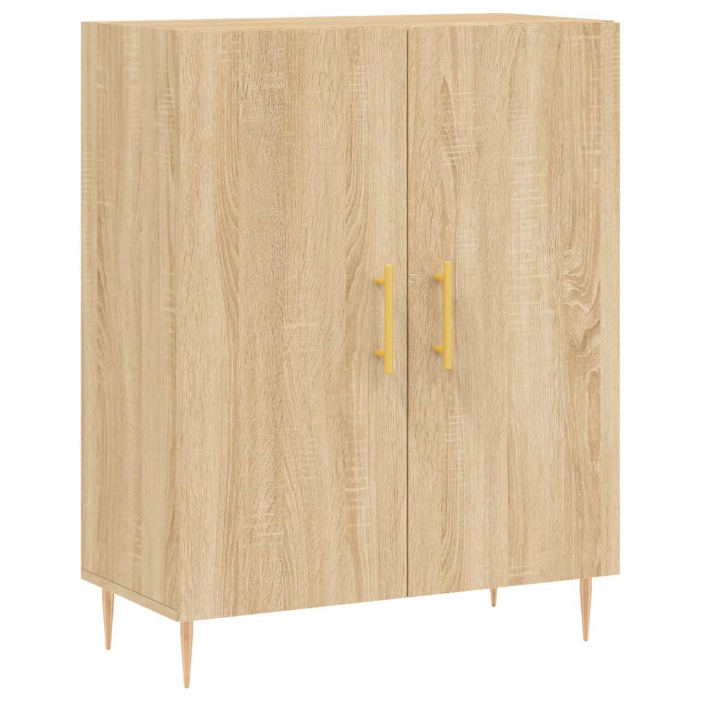 skænk 69,5x34x90 cm konstrueret træ sonoma-eg