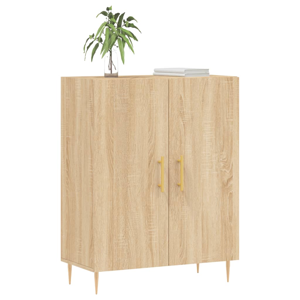 skænk 69,5x34x90 cm konstrueret træ sonoma-eg