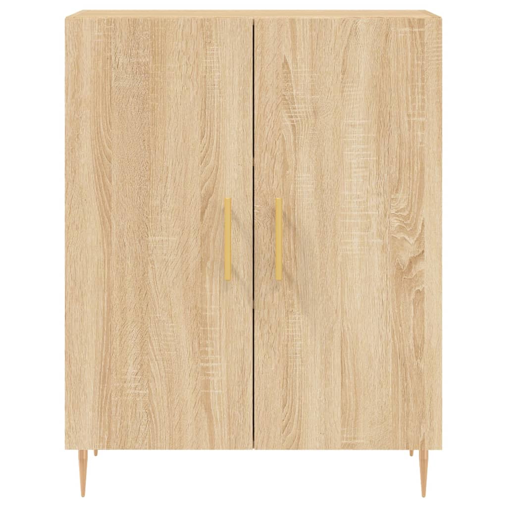 skænk 69,5x34x90 cm konstrueret træ sonoma-eg