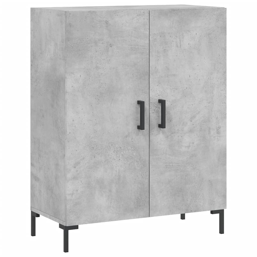skænk 69,5x34x90 cm konstrueret træ betongrå