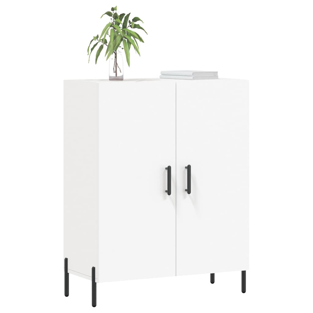 skænk 69,5x34x90 cm konstrueret træ hvid