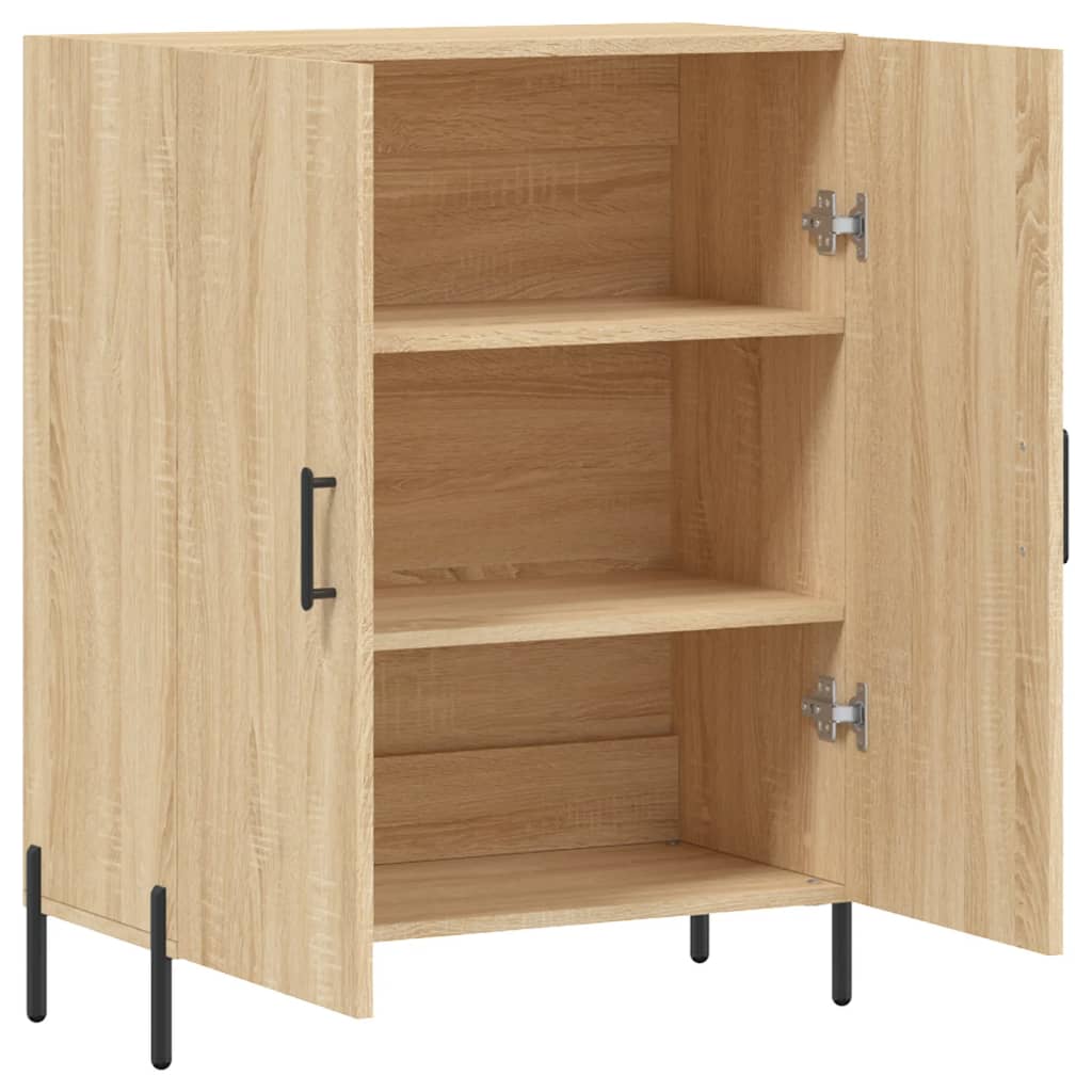 skænk 69,5x34x90 cm konstrueret træ sonoma-eg