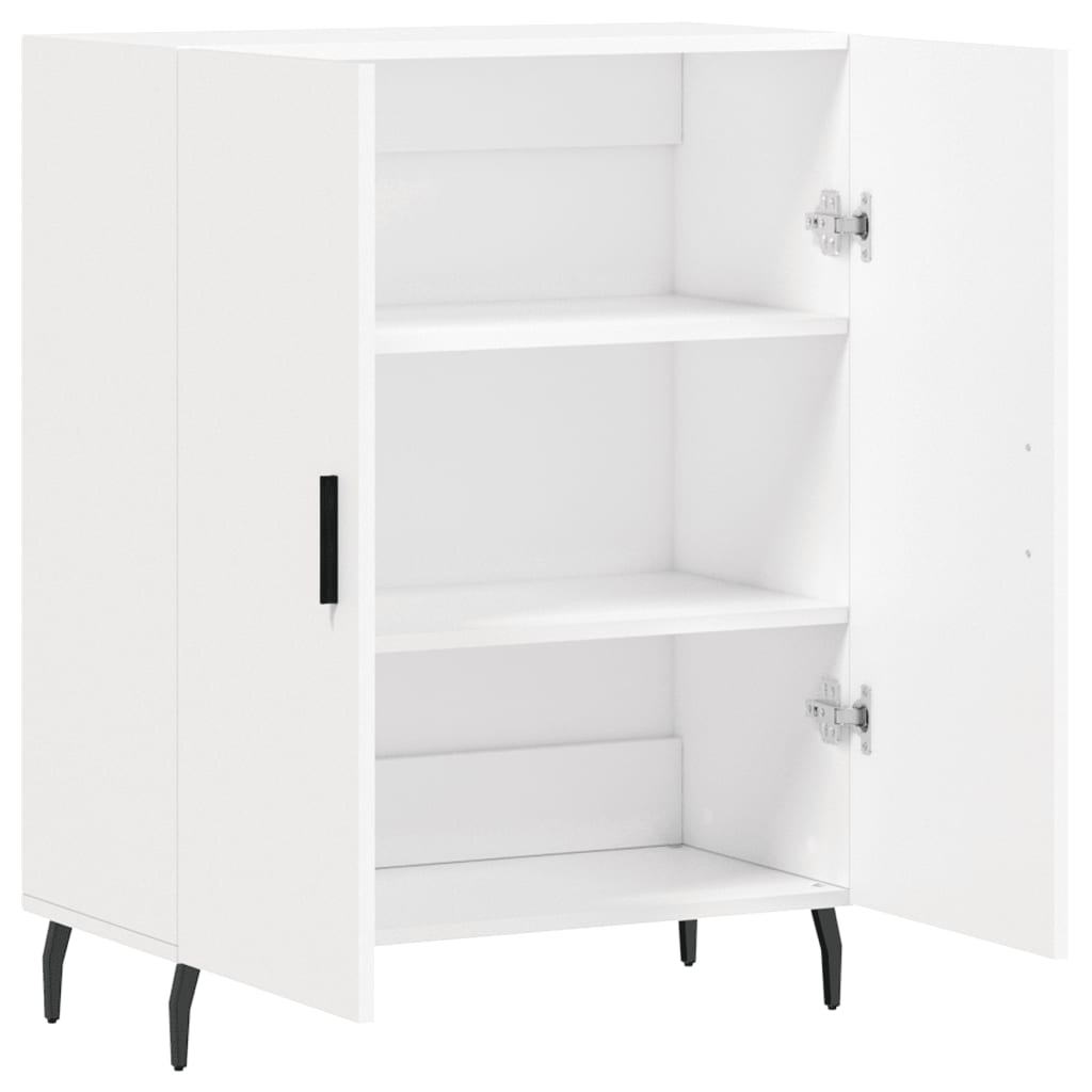 skænk 69,5x34x90 cm konstrueret træ hvid