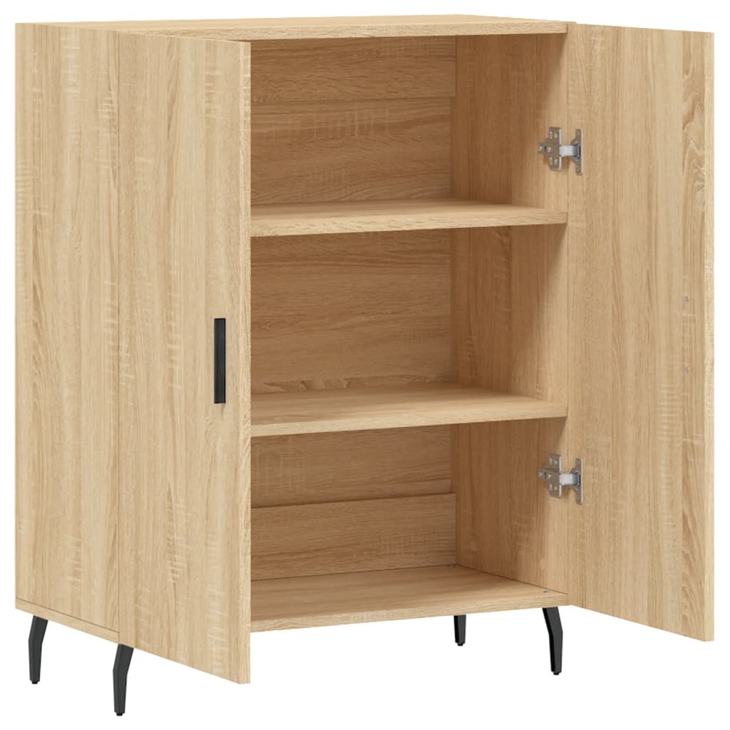 skænk 69,5x34x90 cm konstrueret træ sonoma-eg