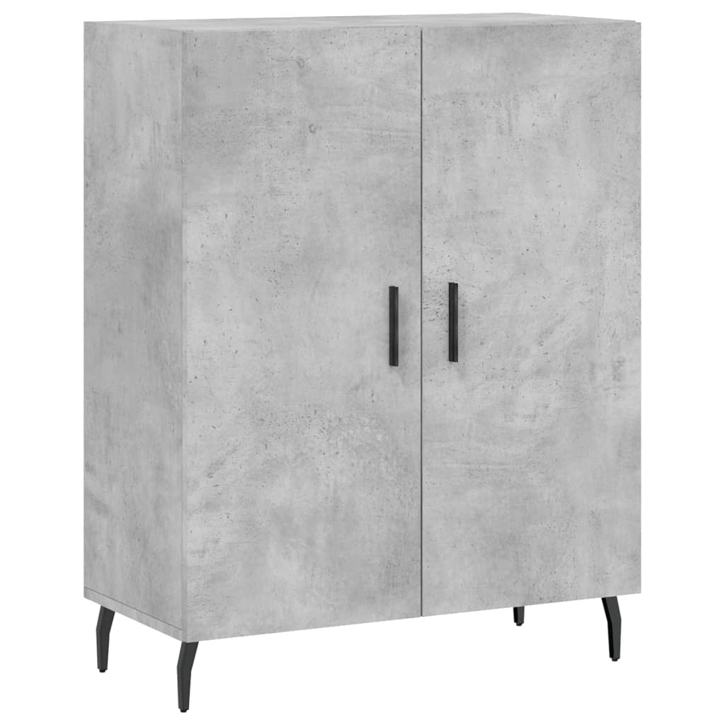 skænk 69,5x34x90 cm konstrueret træ betongrå