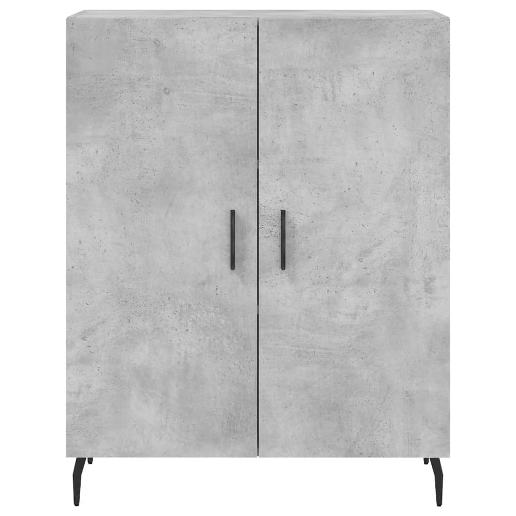 skænk 69,5x34x90 cm konstrueret træ betongrå
