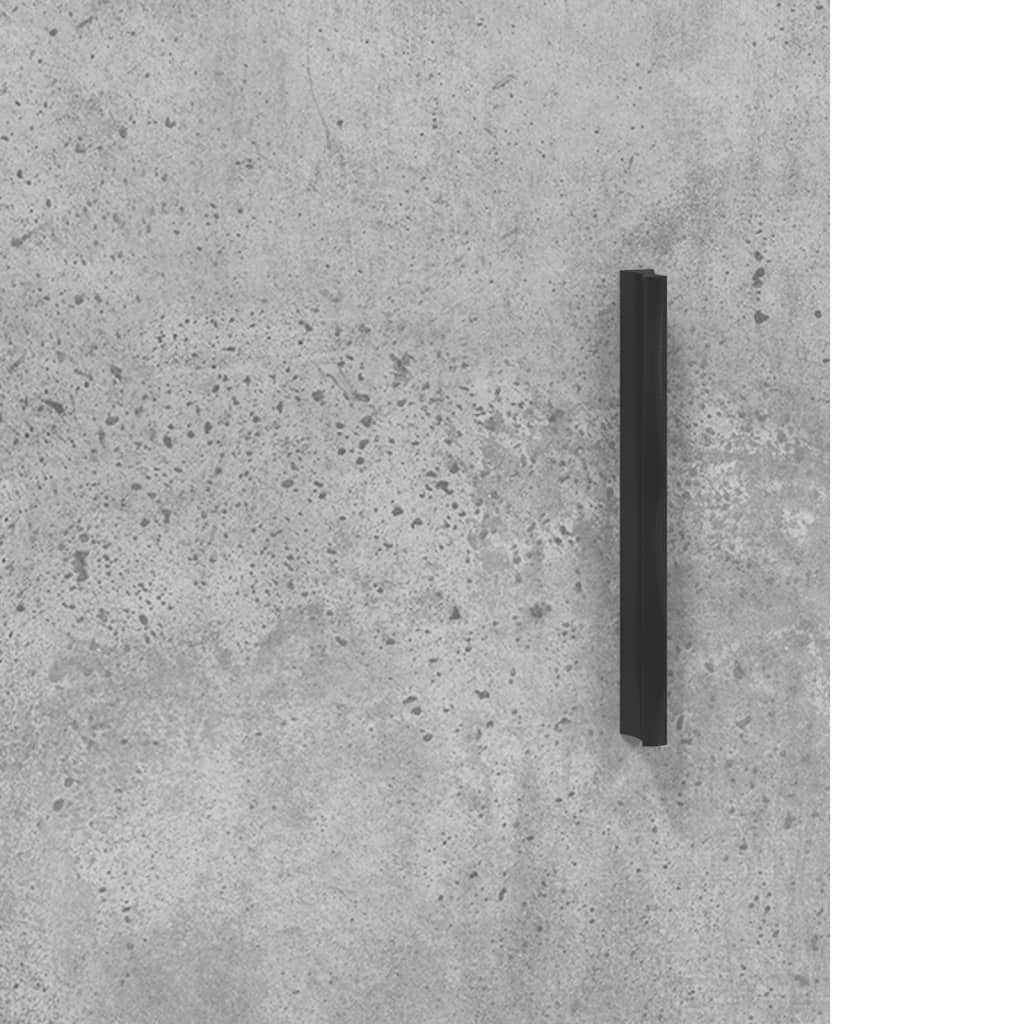 skænk 69,5x34x90 cm konstrueret træ betongrå