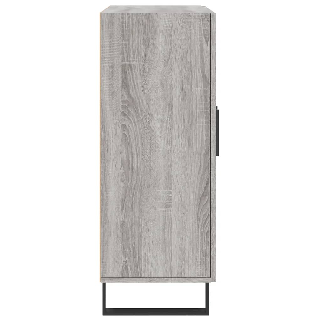 skænk 69,5x34x90 cm konstrueret træ grå sonoma-eg