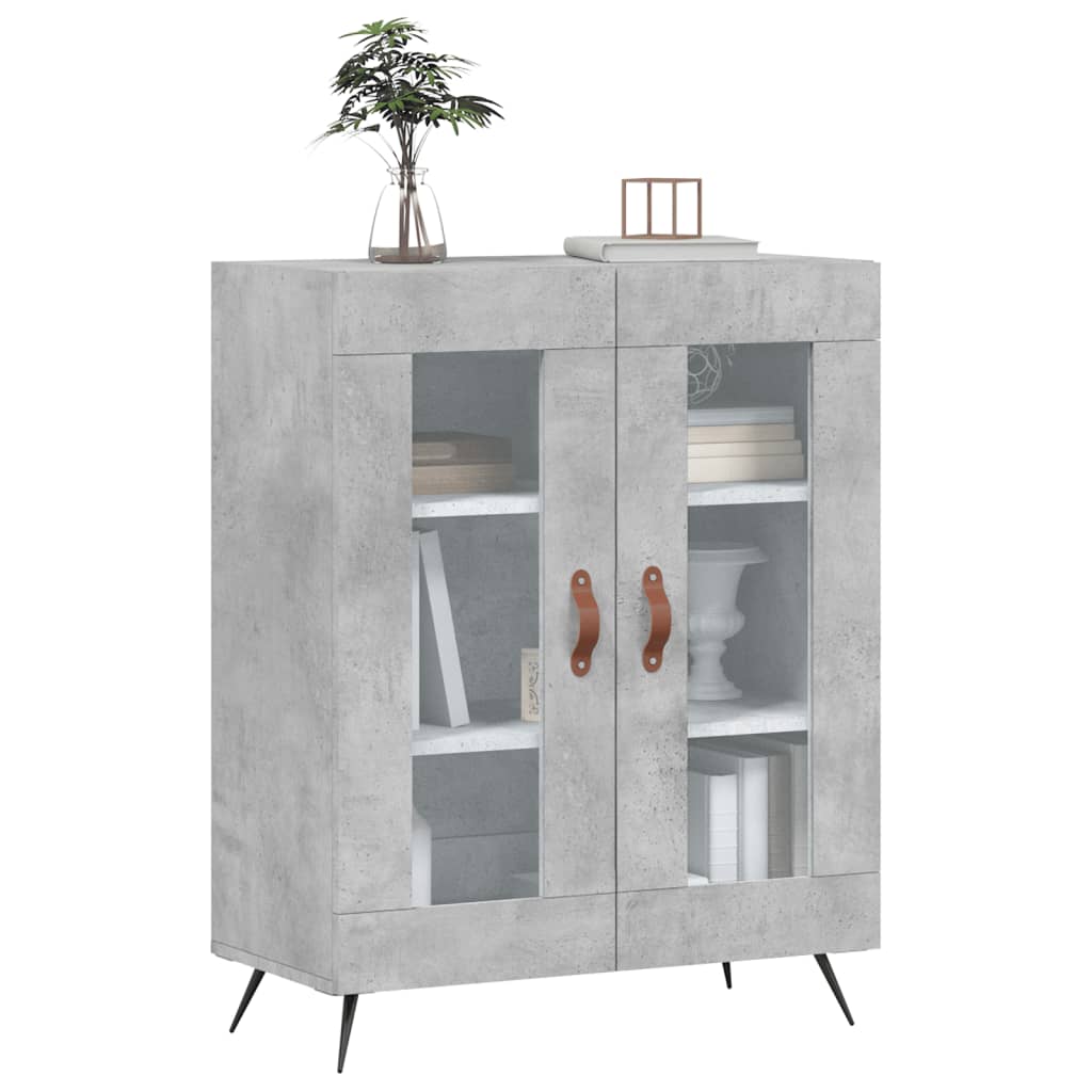skænk 69,5x34x90 cm konstrueret træ betongrå