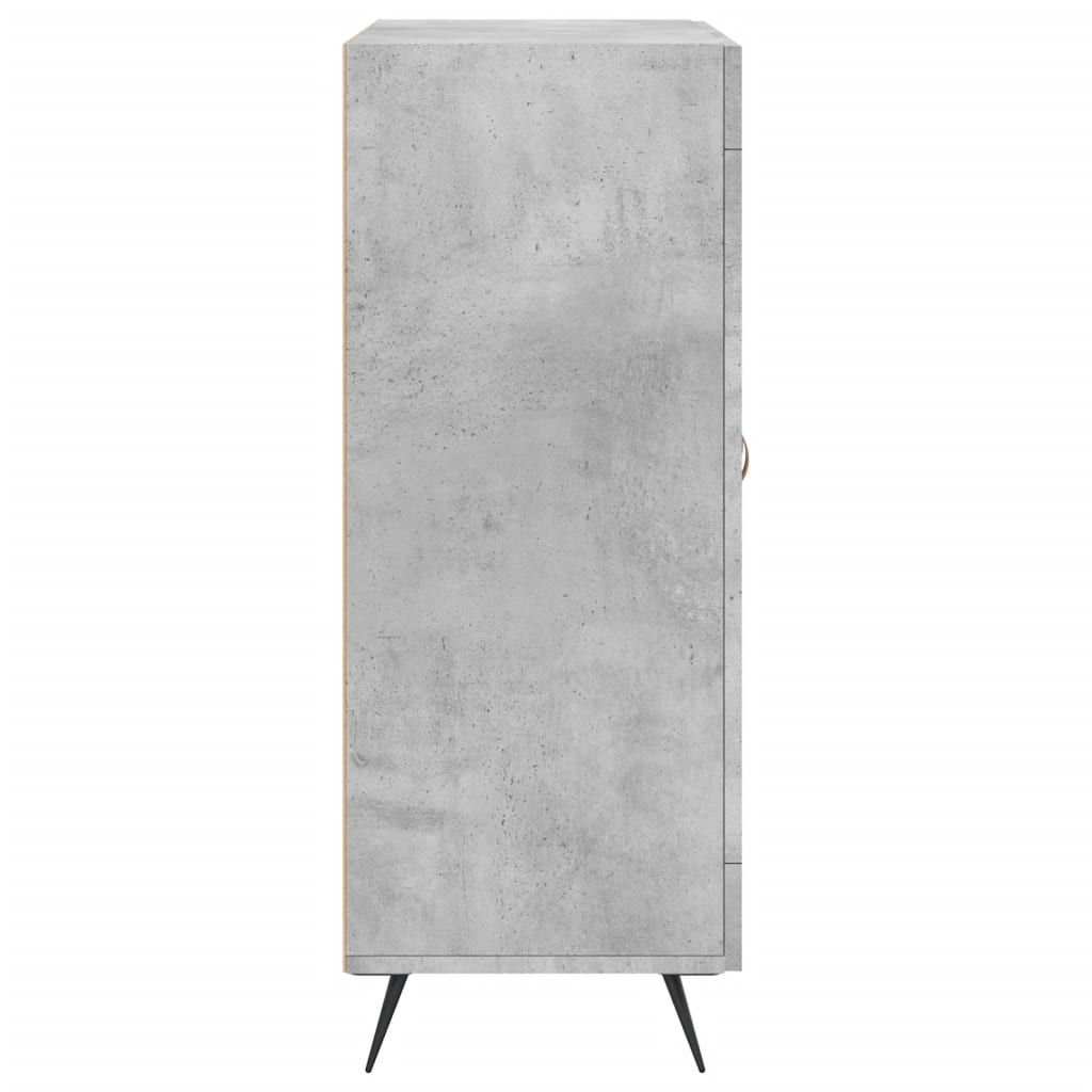 skænk 69,5x34x90 cm konstrueret træ betongrå