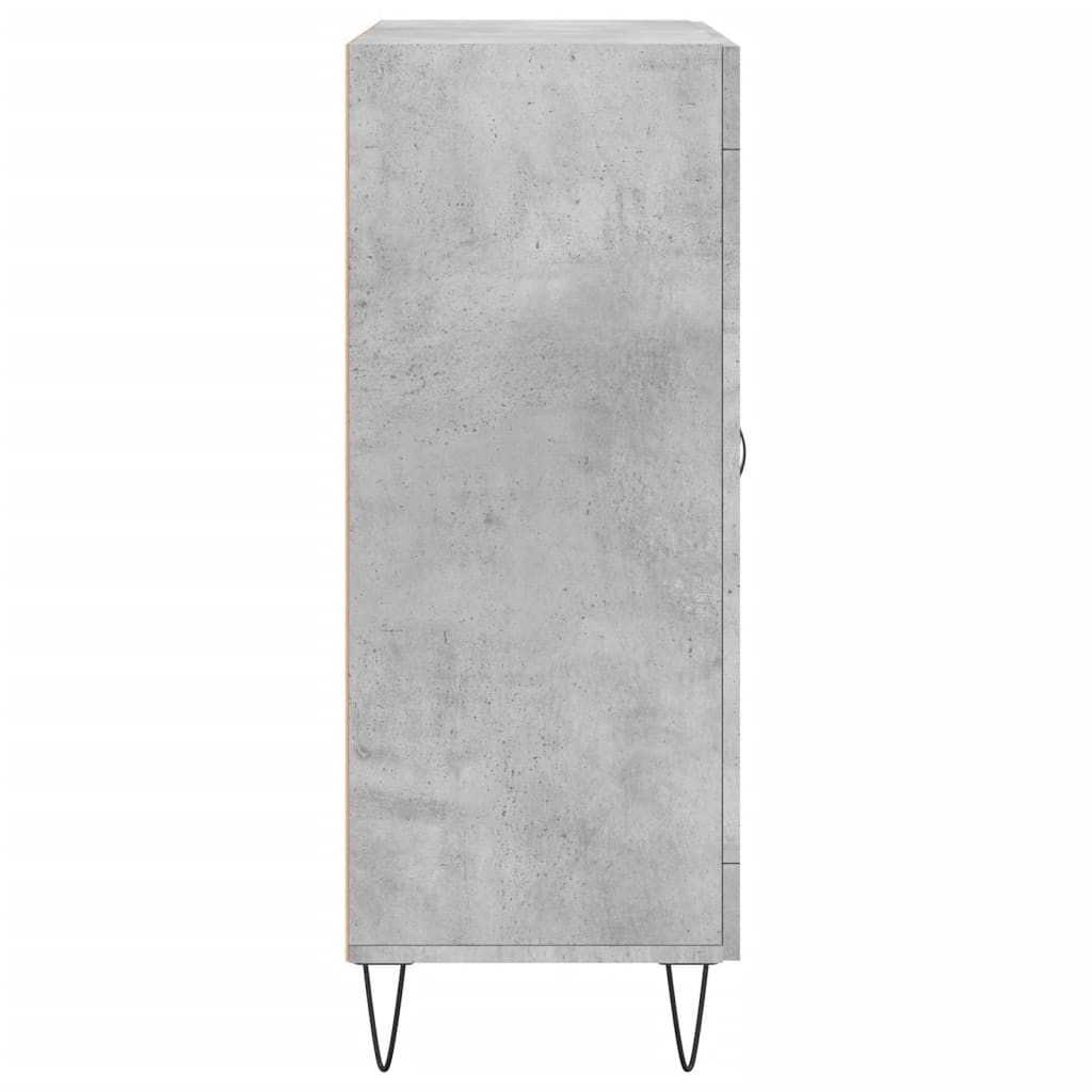 skænk 69,5x34x90 cm konstrueret træ betongrå