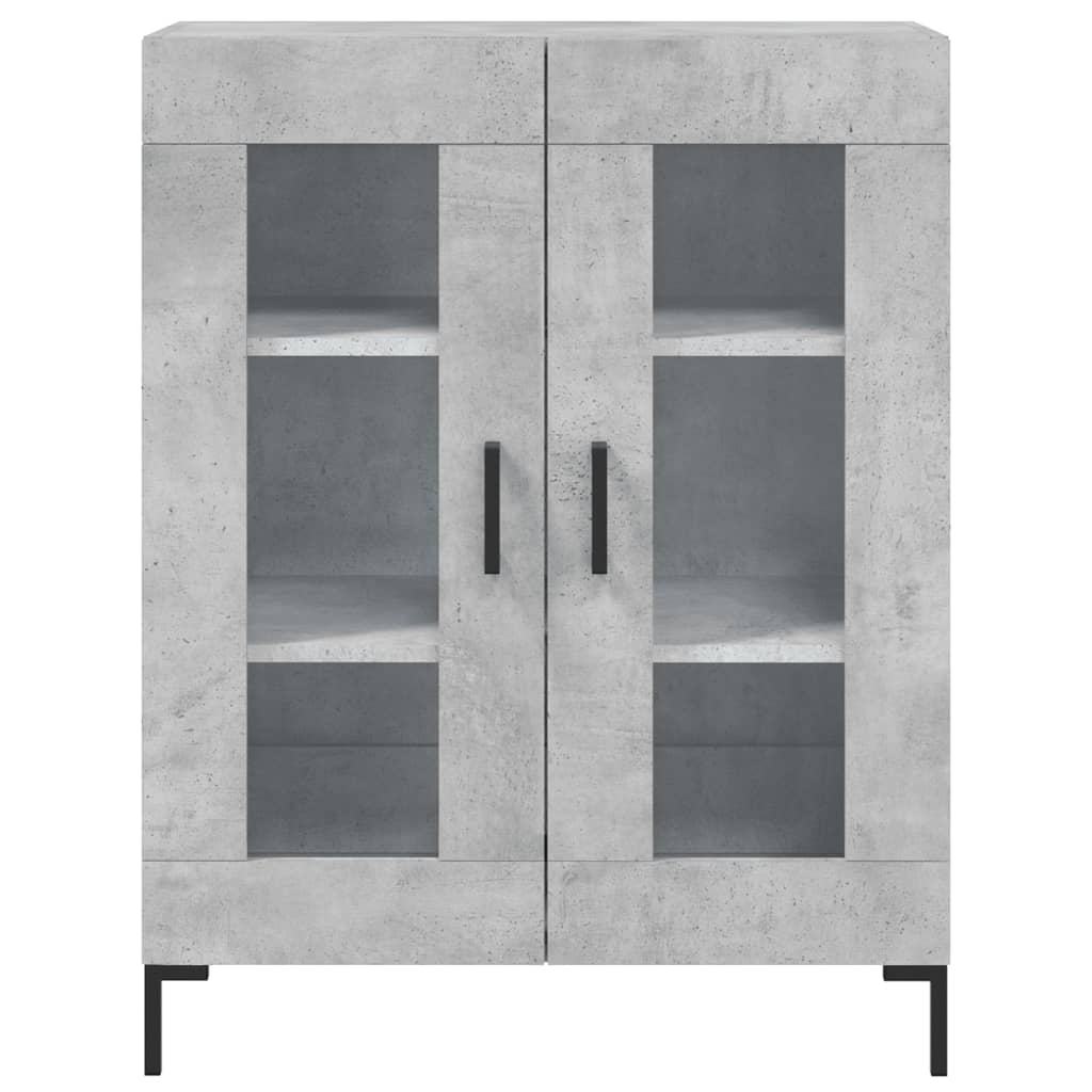 skænk 69,5x34x90 cm konstrueret træ betongrå