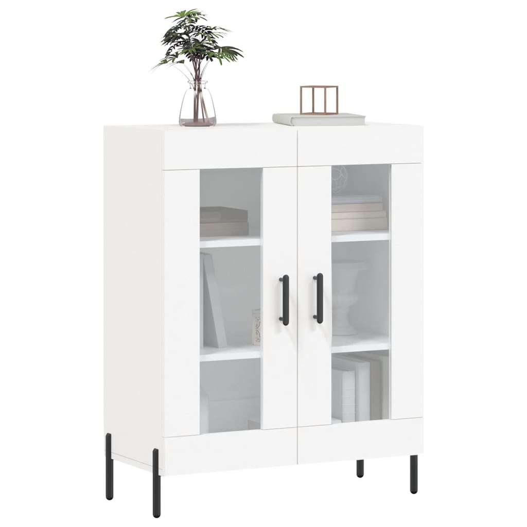 skænk 69,5x34x90 cm konstrueret træ hvid