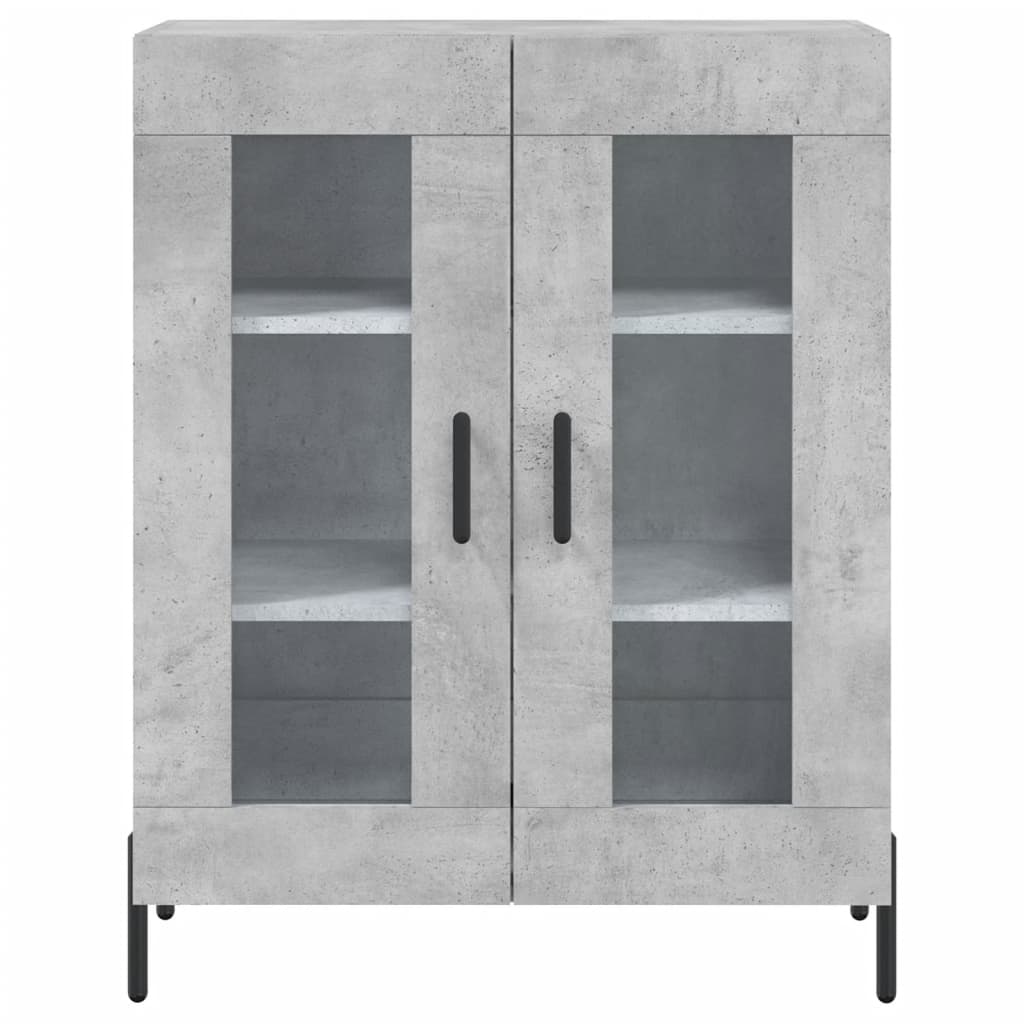skænk 69,5x34x90 cm konstrueret træ betongrå