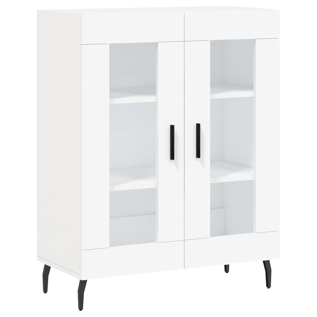 skænk 69,5x34x90 cm konstrueret træ hvid