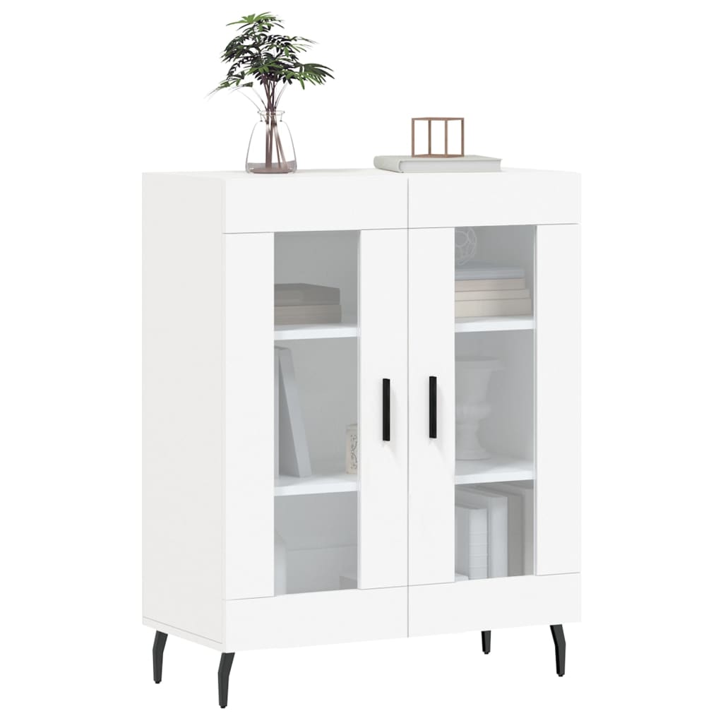 skænk 69,5x34x90 cm konstrueret træ hvid