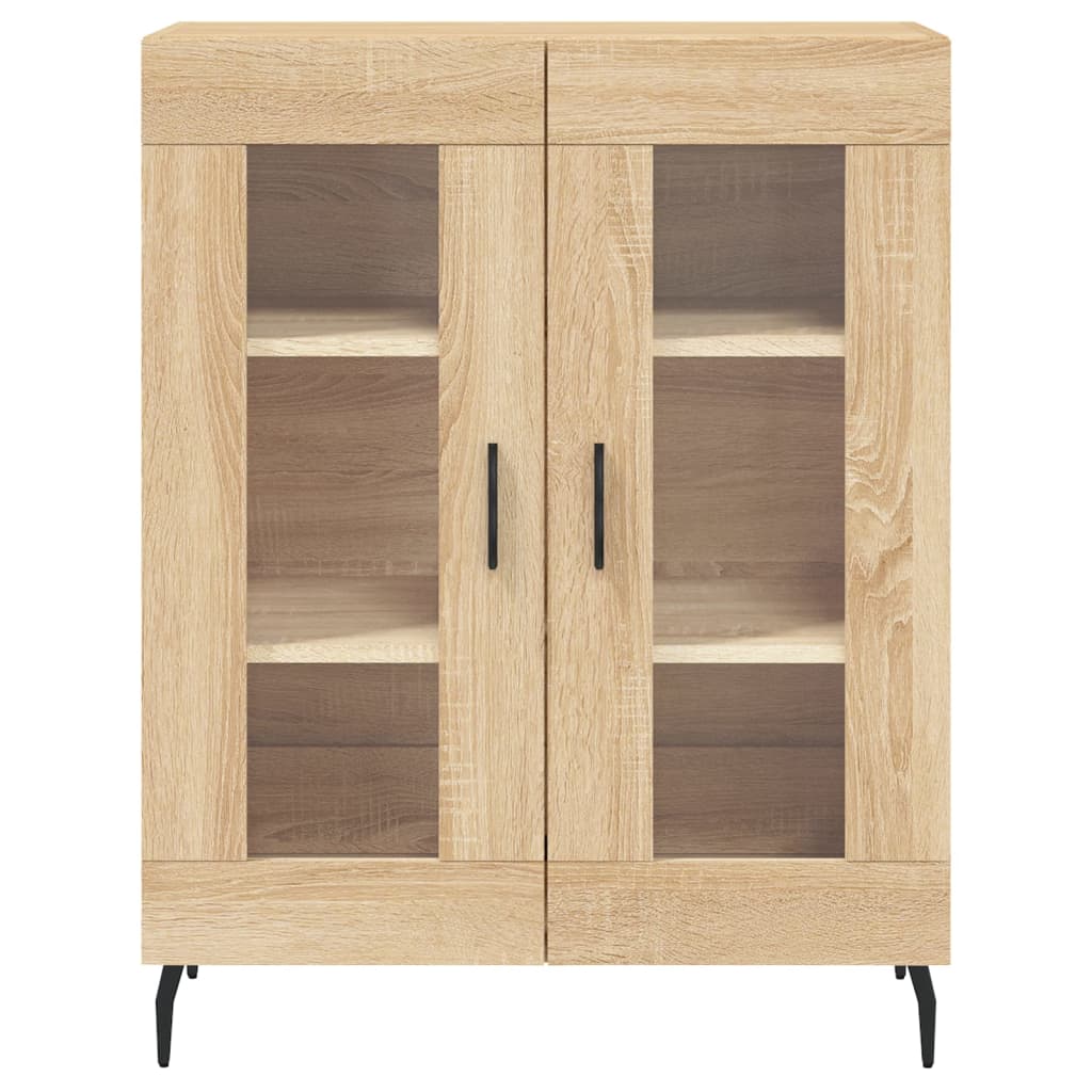 skænk 69,5x34x90 cm konstrueret træ sonoma-eg