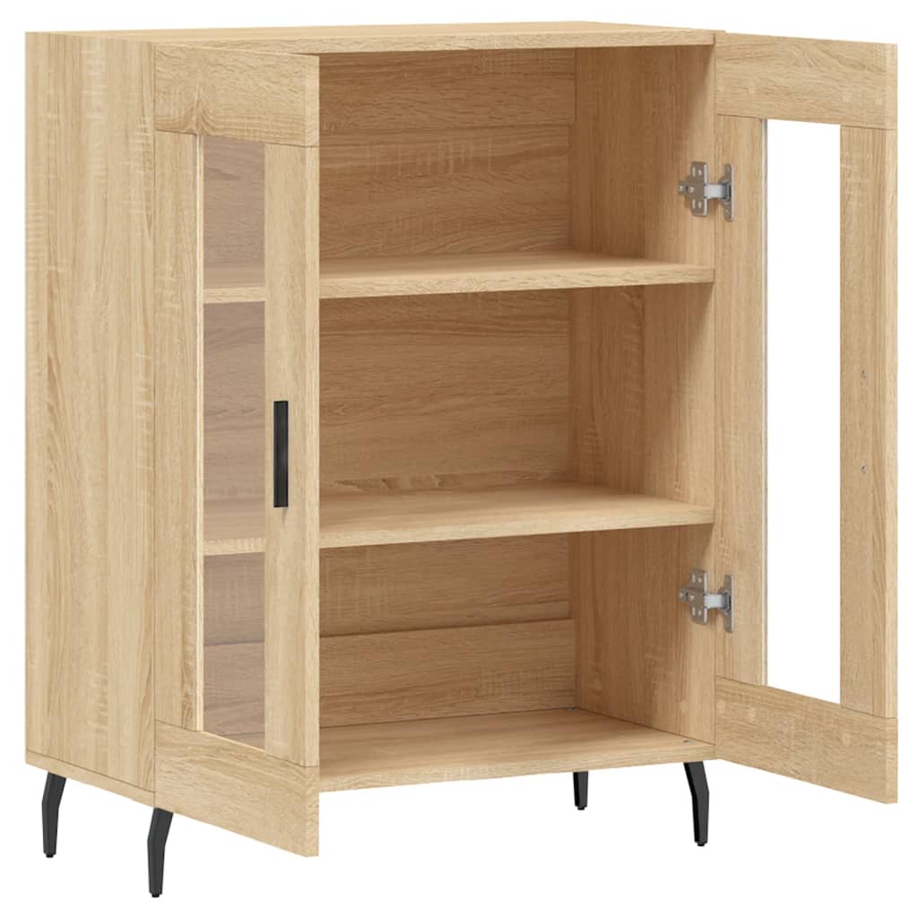 skænk 69,5x34x90 cm konstrueret træ sonoma-eg