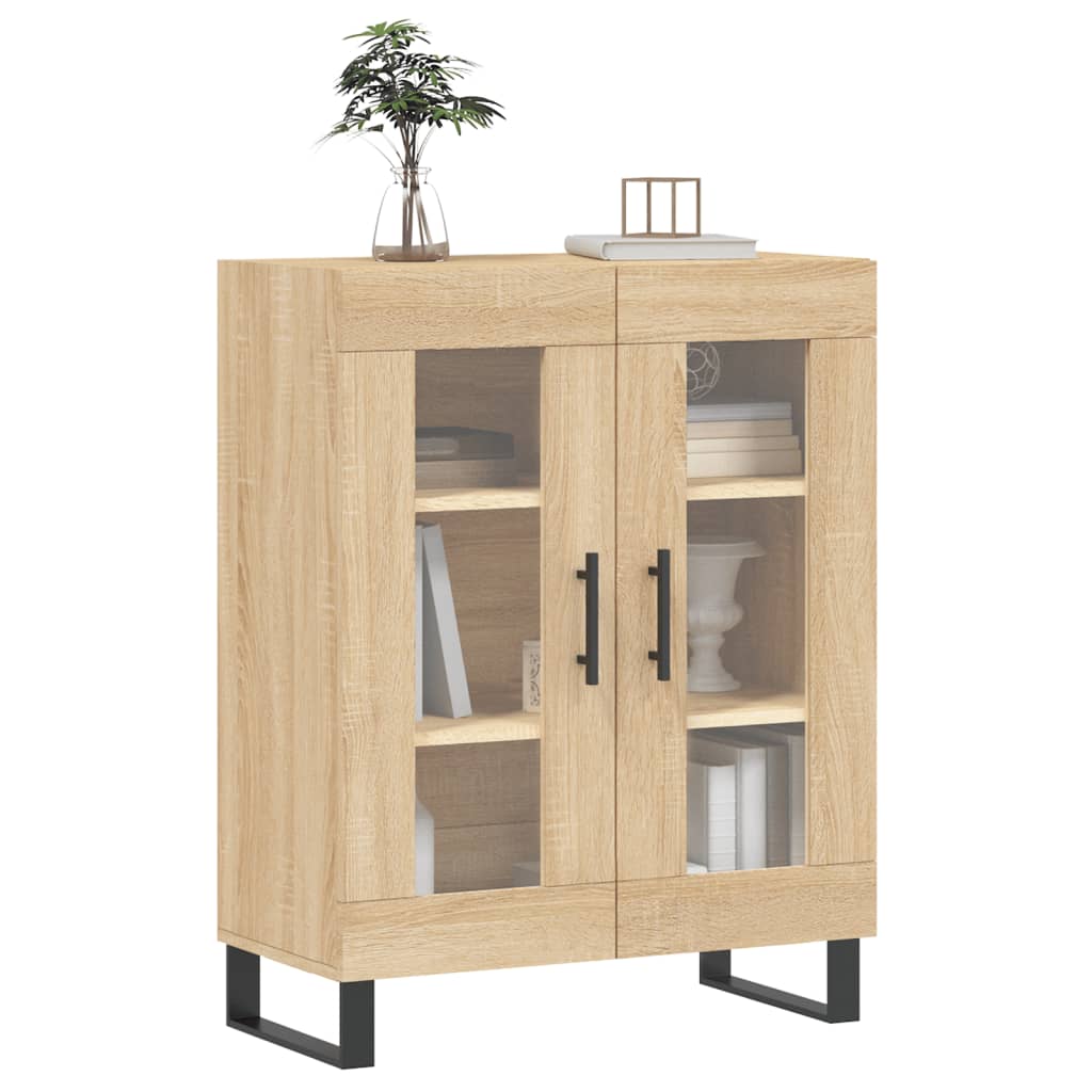skænk 69,5x34x90 cm konstrueret træ sonoma-eg