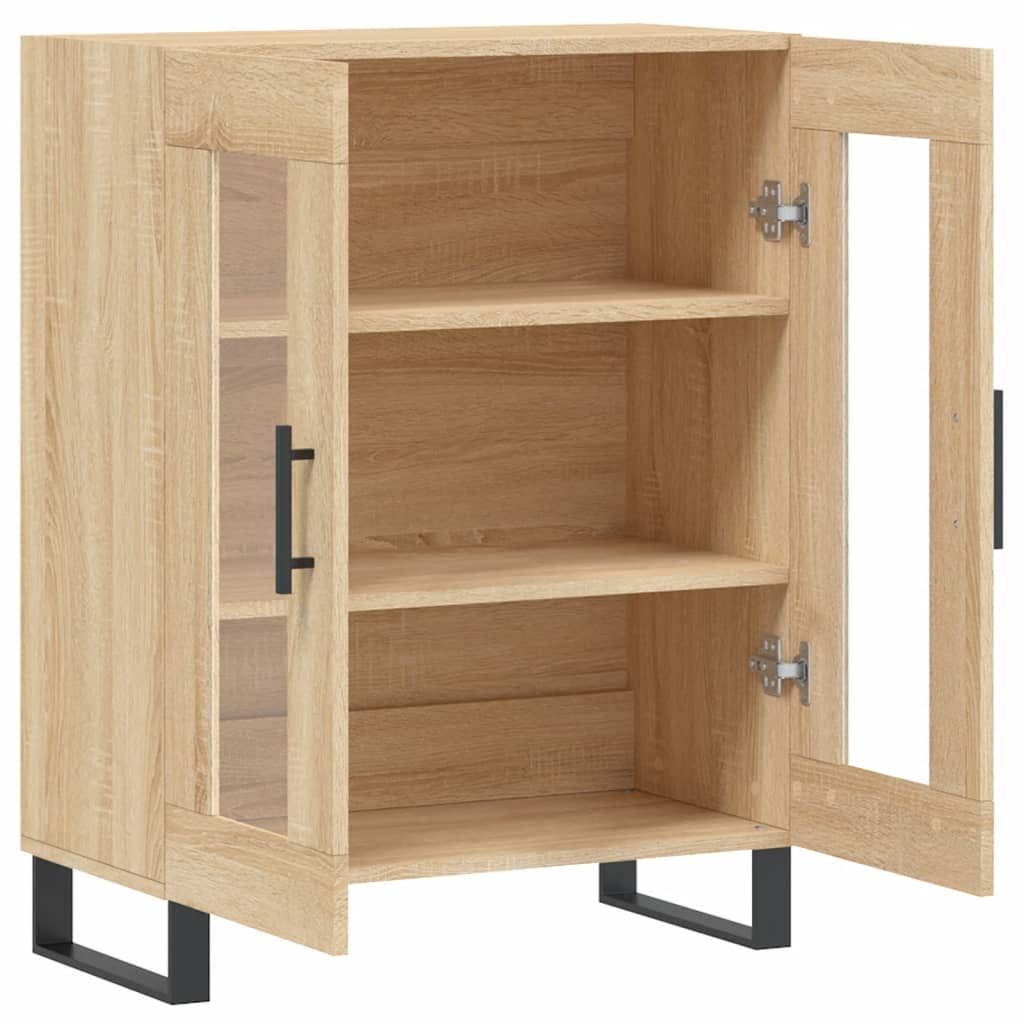 skænk 69,5x34x90 cm konstrueret træ sonoma-eg