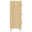 kommode 69,5x34x90 cm konstrueret træ sonoma-eg