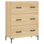 skænk 69,5x34x90 cm konstrueret træ sonoma-eg