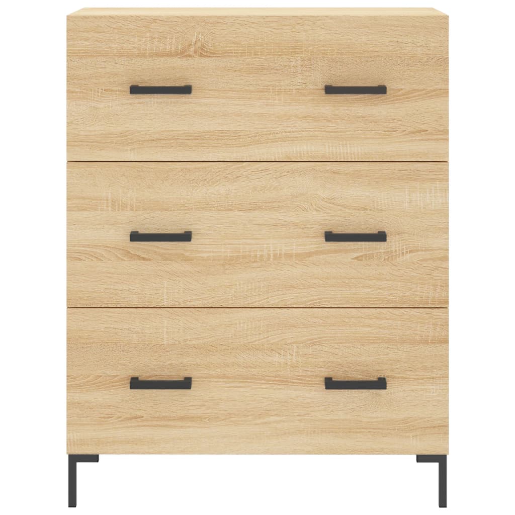 skænk 69,5x34x90 cm konstrueret træ sonoma-eg