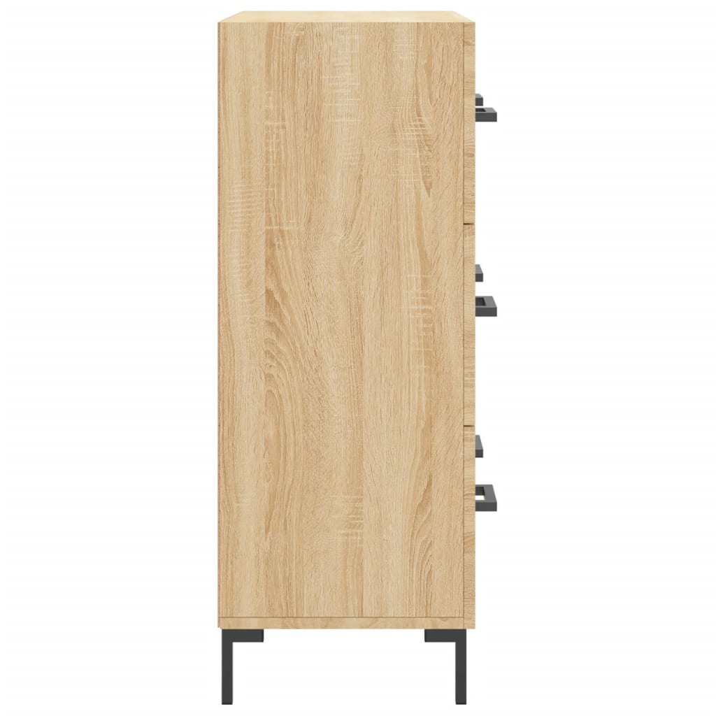 skænk 69,5x34x90 cm konstrueret træ sonoma-eg