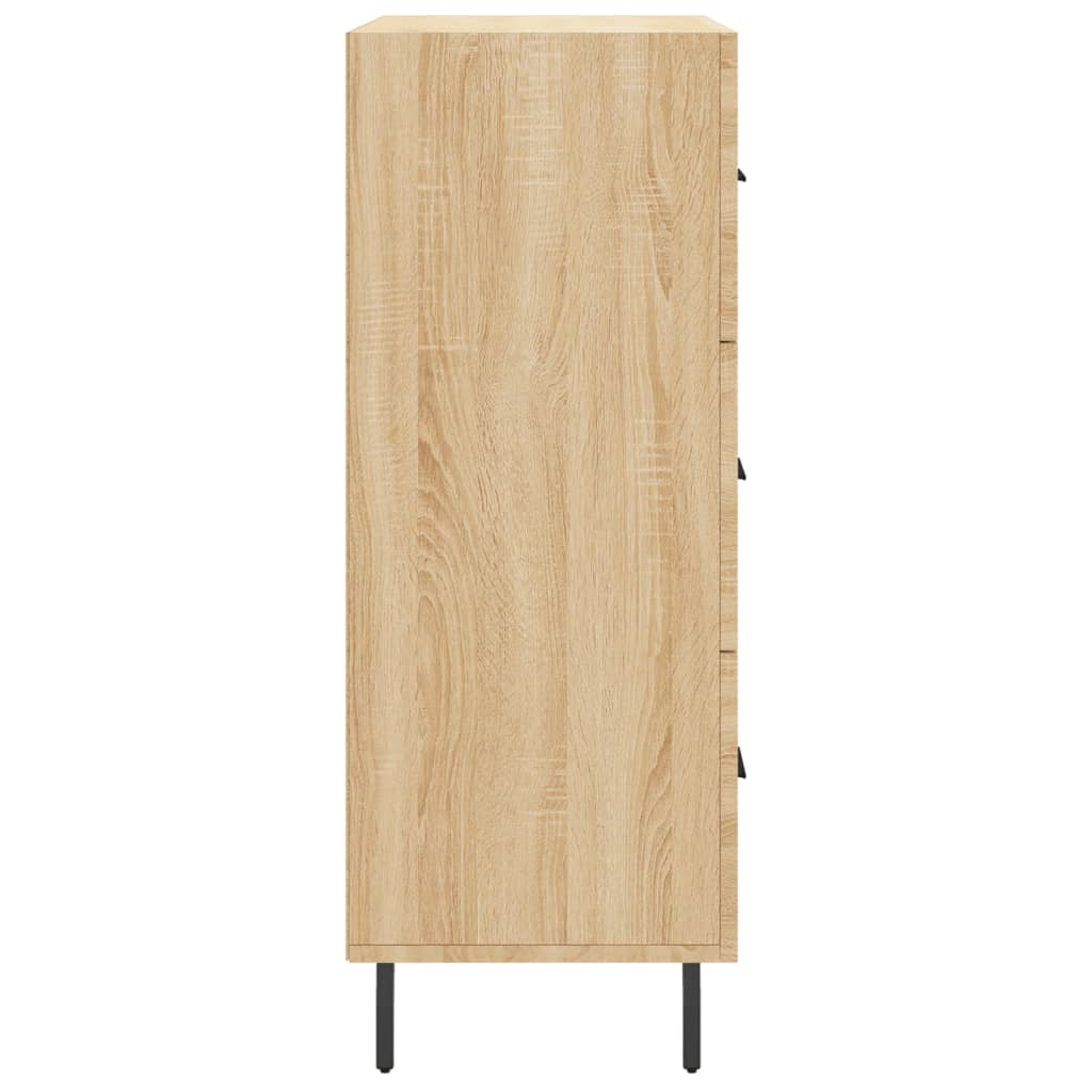 skænk 69,5x34x90 cm konstrueret træ sonoma-eg