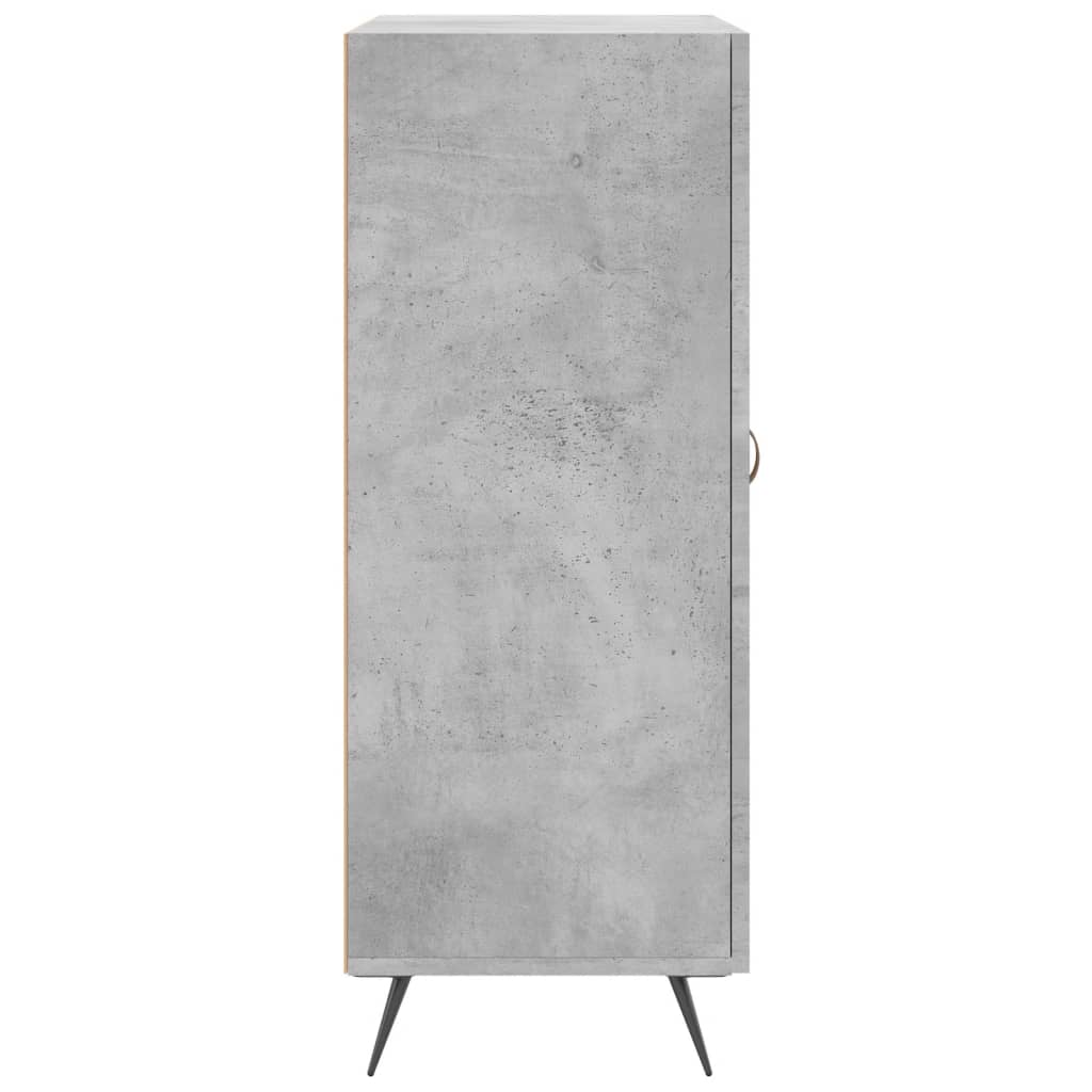 skænk 69,5x34x90 cm konstrueret træ betongrå