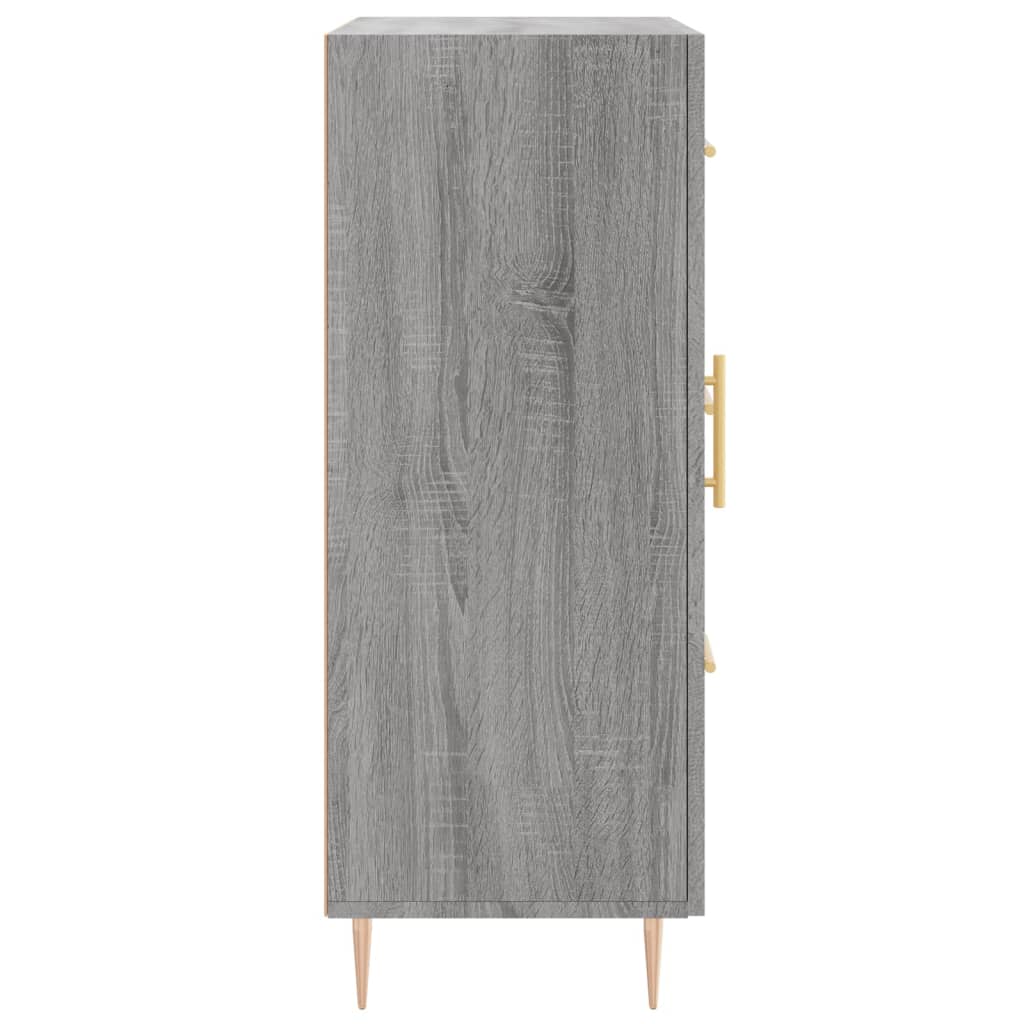 skænk 69,5x34x90 cm konstrueret træ grå sonoma-eg