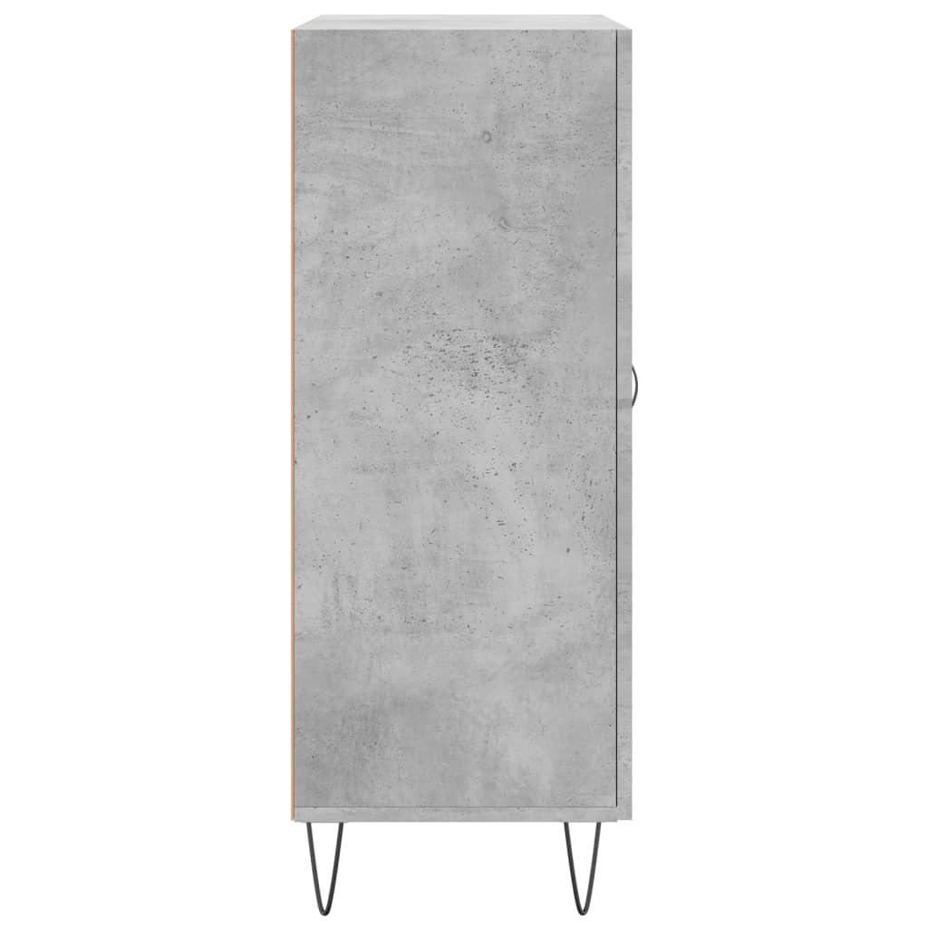 skænk 69,5x34x90 cm konstrueret træ betongrå