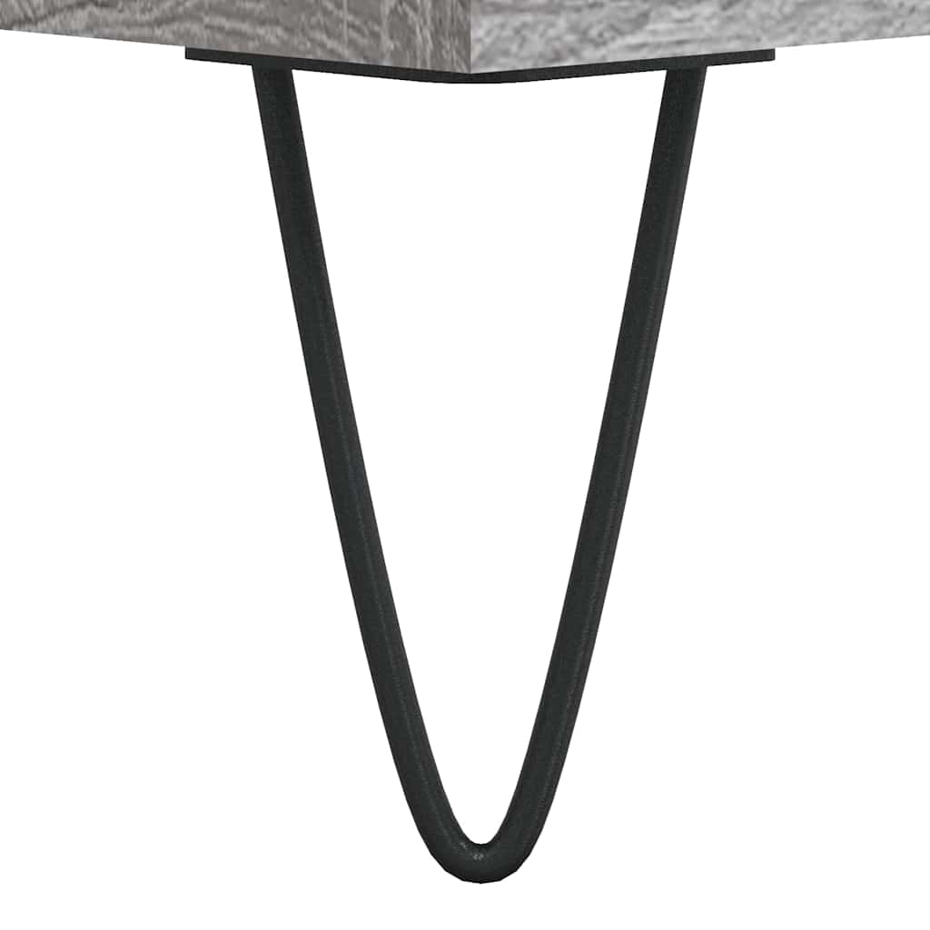 skænk 69,5x34x90 cm konstrueret træ grå sonoma-eg